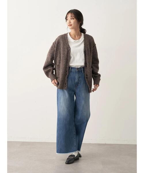 CRAFT STANDARD BOUTIQUE（クラフトスタンダードブティック）の「メランジ多ボタンカーディガン（カーディガン/ボレロ・レディース・ベージュ/グリーン/ブラウン・FREE）」の15枚目の写真