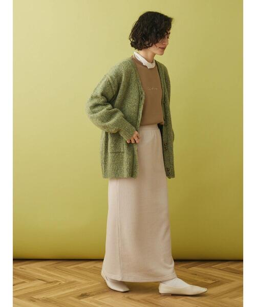 CRAFT STANDARD BOUTIQUE（クラフトスタンダードブティック）の「メランジ多ボタンカーディガン（カーディガン/ボレロ・レディース・ベージュ/グリーン/ブラウン・FREE）」の19枚目の写真