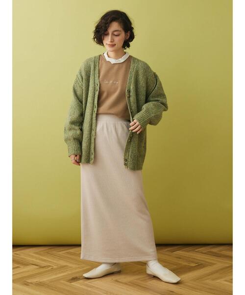 CRAFT STANDARD BOUTIQUE（クラフトスタンダードブティック）の「メランジ多ボタンカーディガン（カーディガン/ボレロ・レディース・ベージュ/グリーン/ブラウン・FREE）」の20枚目の写真