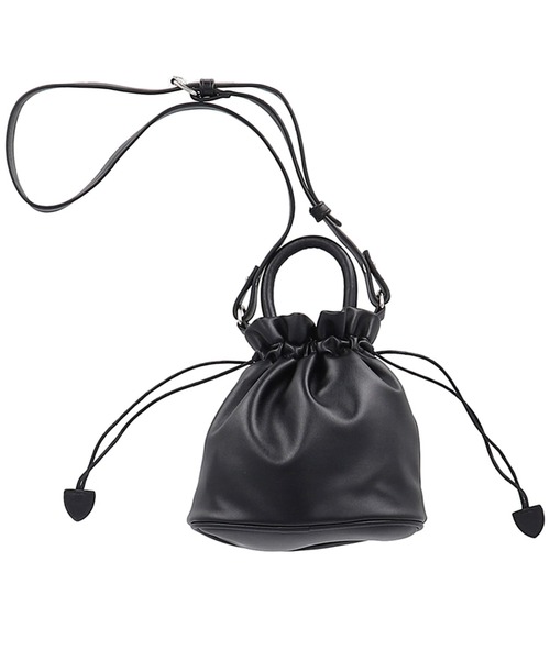 coca（coca）（コカ）の「巾着合皮BAG（ショルダーバッグ・レディース・ダークグリーン/ピンク系その他/ブラック・ONE SIZE）」の16枚目の写真