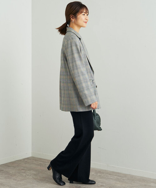 チェックWブレストジャケット