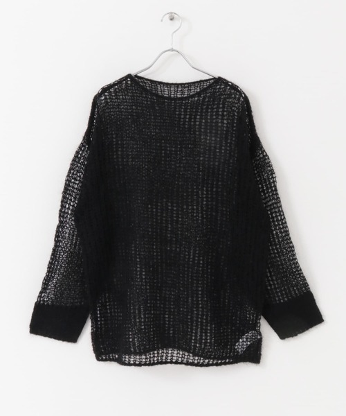 URBAN RESEARCH（アーバンリサーチ）の「シアーモヘヤニットプルオーバー（ニット/セーター・レディース・ブラック/パープル/グリーン・FREE）」の5枚目の写真