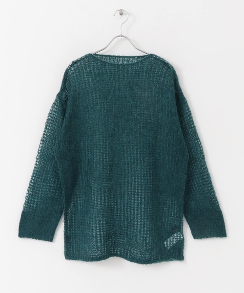 URBAN RESEARCH（アーバンリサーチ）の「シアーモヘヤニットプルオーバー（ニット/セーター・レディース・ブラック/パープル/グリーン・FREE）」の9枚目の写真
