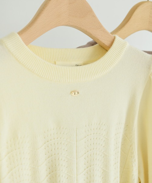 idem(イデム)の「【ZOZOTOWN限定】puff sleeve long lib knit/パフスリーブロングリブ袖ニット(ニット/セーター・レディース・アイボリー/ブラック/モカ/レッド・FREE)」の5枚目の写真
