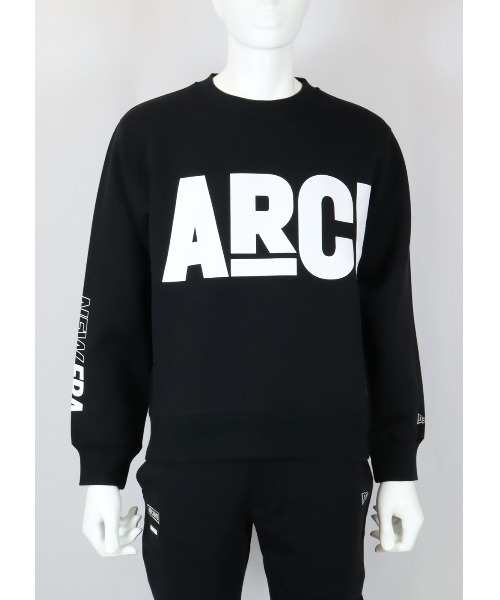 ニューエラ ゴルフ アルチビオ スウェット クルーネック ブラック ビックロゴ NEW ERA（ニューエラ）の「NEW ERA×アルチビオ ゴルフウェアプル