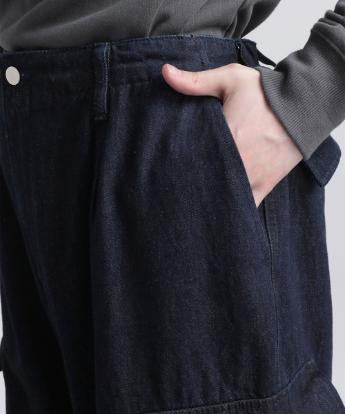 HARE（ハレ）の「デニムワイドカーゴパンツ(HARE)（デニムパンツ