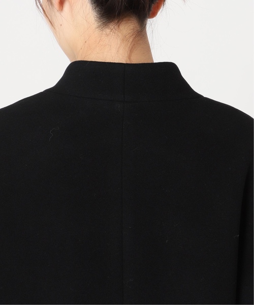 journal standard L'essage（ジャーナルスタンダードレサージュ）の「コクーンミドルコート2（ノーカラーコート・レディース・モスグリーン/アイボリー/ブラック・FREE）」の19枚目の写真