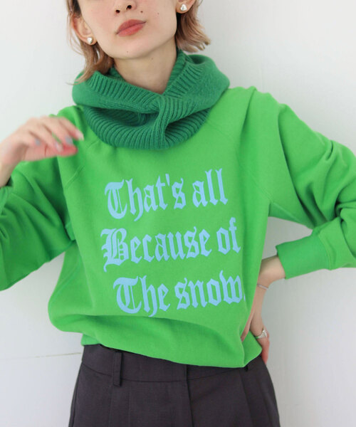 SLOBE citron.(スローブシトロン)の「SLOBE citron.Petit SWEAT(スウェット・レディース・ホワイト/グリーン/ピンク・FREE)」の3枚目の写真