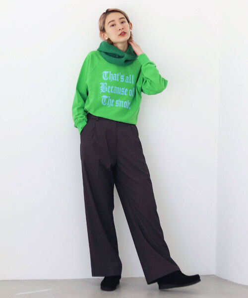 SLOBE citron.(スローブシトロン)の「SLOBE citron.Petit SWEAT(スウェット・レディース・ホワイト/グリーン/ピンク・FREE)」の6枚目の写真