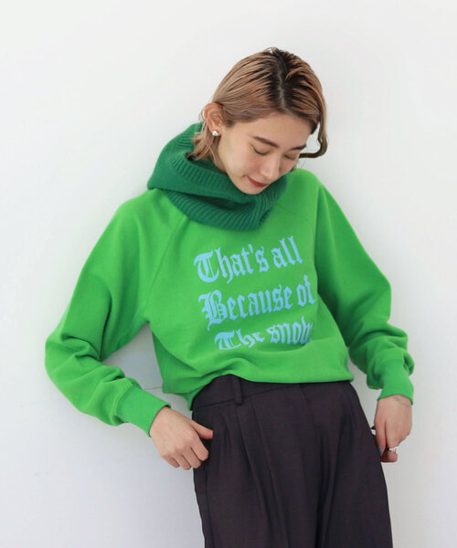 SLOBE citron.(スローブシトロン)の「SLOBE citron.Petit SWEAT(スウェット・レディース・ホワイト/グリーン/ピンク・FREE)」の8枚目の写真