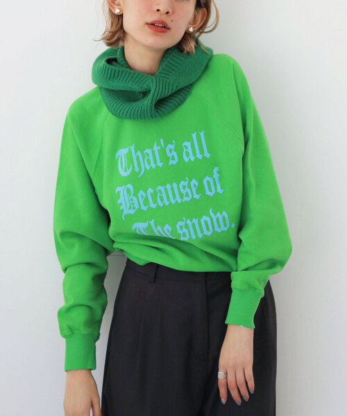 SLOBE citron.(スローブシトロン)の「SLOBE citron.Petit SWEAT(スウェット・レディース・ホワイト/グリーン/ピンク・FREE)」の10枚目の写真