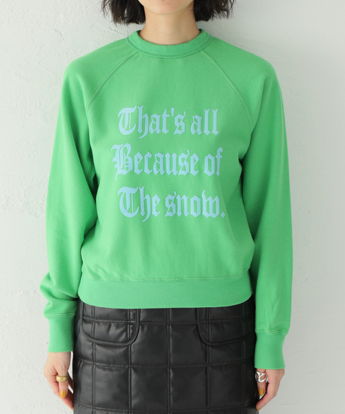 SLOBE citron.(スローブシトロン)の「SLOBE citron.Petit SWEAT(スウェット・レディース・ホワイト/グリーン/ピンク・FREE)」の13枚目の写真