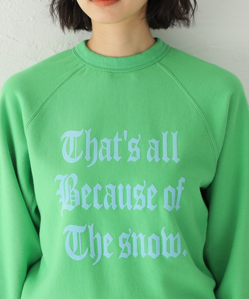 SLOBE citron.(スローブシトロン)の「SLOBE citron.Petit SWEAT(スウェット・レディース・ホワイト/グリーン/ピンク・FREE)」の16枚目の写真