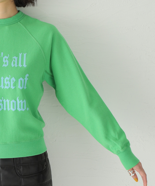 SLOBE citron.(スローブシトロン)の「SLOBE citron.Petit SWEAT(スウェット・レディース・ホワイト/グリーン/ピンク・FREE)」の18枚目の写真