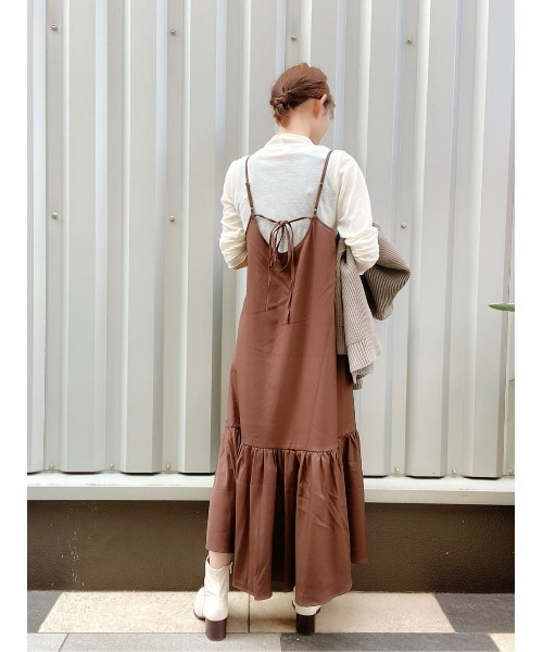 ORiental TRaffic（オリエンタルトラフィック）の「【ORiental TRaffic】チャンキーヒールミドルブーツ（ブーツ・レディース・ホワイト/ベージュ/ブラック・M/L/XL/S）」の21枚目の写真