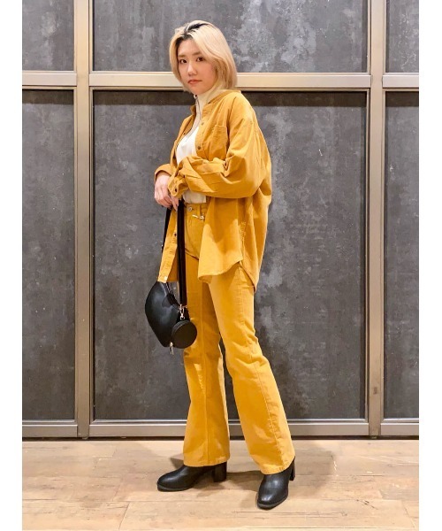 ORiental TRaffic（オリエンタルトラフィック）の「【ORiental TRaffic】チャンキーヒールミドルブーツ（ブーツ・レディース・ホワイト/ベージュ/ブラック・M/L/XL/S）」の6枚目の写真