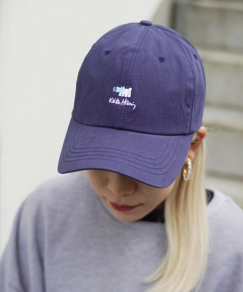 Keith Haring（キース・ヘリング）の「【 Keith Haring / キースヘリング 】 刺繍 プリント タグ デザイン ローキャップ（キャップ・メンズ・ブラック系その他2/ブラック系その他3/ブラック系その他/ブラック/ブルー系その他/ホワイト/ホワイト系その他/ホワイト系その他2/ネイビー/ピンク/ブラック系その他4/ブラック系その他5/ベージュ/ホワイト系その他3/ベージュ系その他・FREE）」の13枚目の写真