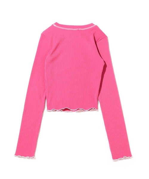 atmos pink（アトモスピンク）の「atmos pink ロックステッチトップス / アトモスピンク ロックステッチトップス（その他トップス・レディース・イエロー/ピンク/ブラック・FREE）」の8枚目の写真