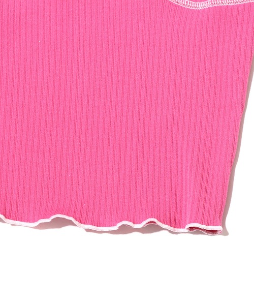 atmos pink（アトモスピンク）の「atmos pink ロックステッチトップス / アトモスピンク ロックステッチトップス（その他トップス・レディース・イエロー/ピンク/ブラック・FREE）」の4枚目の写真
