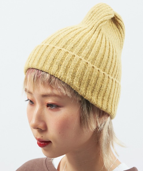 Alite cloth（アリーテクロス）の「カラー展開最大級！ベーシックリブニット帽（ニットキャップ/ビーニー・レディース・オレンジ/ベージュ/オフホワイト/ネイビー/パープル/チャコールグレー/ブラック/ライトブルー/イエロー/オリーブ/グレー/ライトパープル・F）」の12枚目の写真