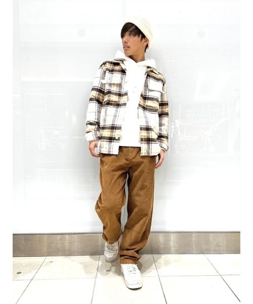 GAP（ギャップ）の「ウールライク プレイドシャツ（シャツ/ブラウス・メンズ・ブラウン/ブラック・M/XL/L/S/XS）」の11枚目の写真