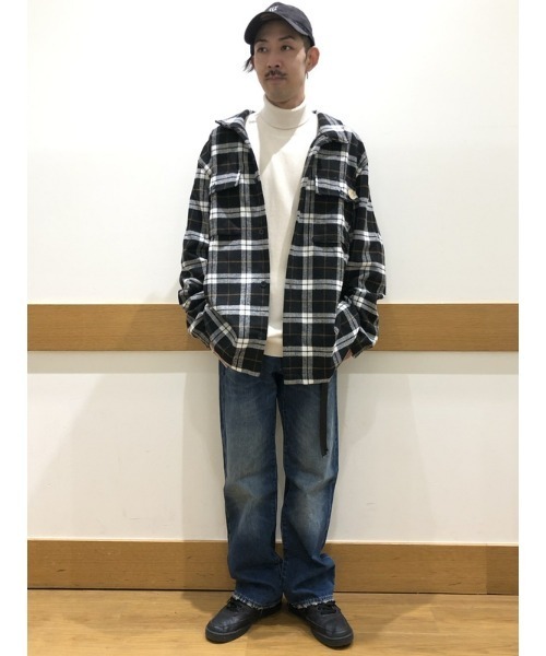 GAP（ギャップ）の「ウールライク プレイドシャツ（シャツ/ブラウス・メンズ・ブラウン/ブラック・M/XL/L/S/XS）」の9枚目の写真