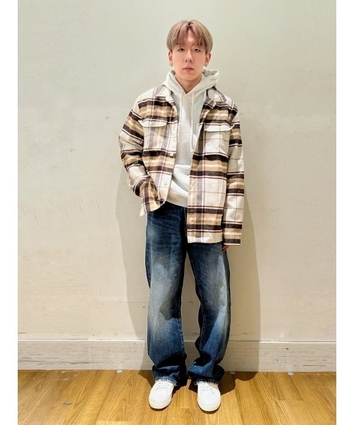 GAP（ギャップ）の「ウールライク プレイドシャツ（シャツ/ブラウス・メンズ・ブラウン/ブラック・M/XL/L/S/XS）」の15枚目の写真