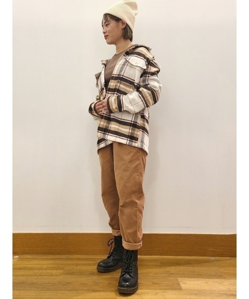 GAP（ギャップ）の「ウールライク プレイドシャツ（シャツ/ブラウス・メンズ・ブラウン/ブラック・M/XL/L/S/XS）」の20枚目の写真