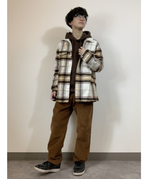 GAP（ギャップ）の「ウールライク プレイドシャツ（シャツ/ブラウス・メンズ・ブラウン/ブラック・M/XL/L/S/XS）」の22枚目の写真