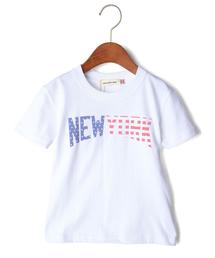green label relaxing | GOOD ROCK SPEED USA フロッキープリントTシャツ ホワイト(Tシャツ/カットソー)
