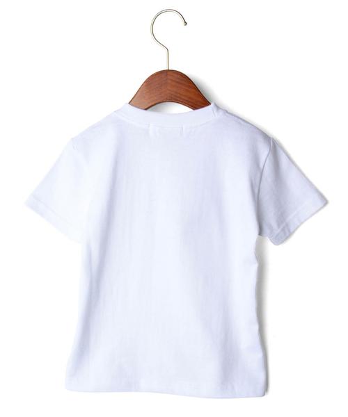 green label relaxing(グリーンレーベルリラクシング)の「GOOD ROCK SPEED USA フロッキープリントTシャツ ホワイト(Tシャツ/カットソー・キッズ・ホワイト・100cm/110cm/130cm/120cm)」の2枚目の写真