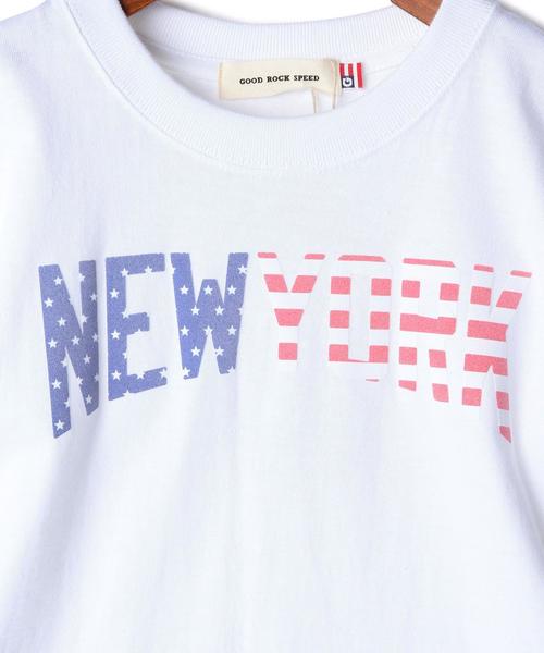 green label relaxing(グリーンレーベルリラクシング)の「GOOD ROCK SPEED USA フロッキープリントTシャツ ホワイト(Tシャツ/カットソー・キッズ・ホワイト・100cm/110cm/130cm/120cm)」の3枚目の写真