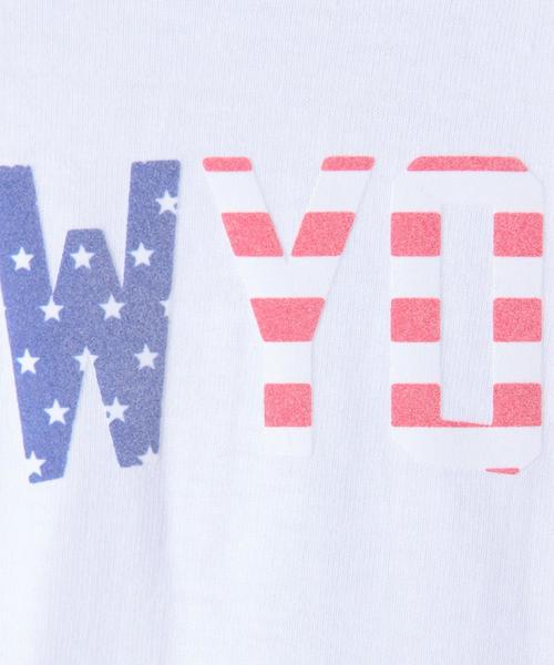 green label relaxing(グリーンレーベルリラクシング)の「GOOD ROCK SPEED USA フロッキープリントTシャツ ホワイト(Tシャツ/カットソー・キッズ・ホワイト・100cm/110cm/130cm/120cm)」の6枚目の写真