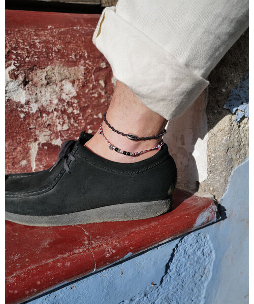 wakami(ワカミ)の「wakami × bPr BEAMS / 別注 アンクレット 2本セット 2023(アンクレット・メンズ・ナチュラル/オレンジ/インディゴブルー/マルチ/レッド/オリーブ/ブラック・ONE SIZE)」の9枚目の写真