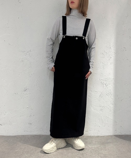 apres jour mignon(アプレジュールミニョン)の「サス付きナロースカート【ZOZOTOWN限定アイテム】(スカート・レディース・カーキ/ブラック・X-LARGE/SMALL/MEDIUM)」の5枚目の写真