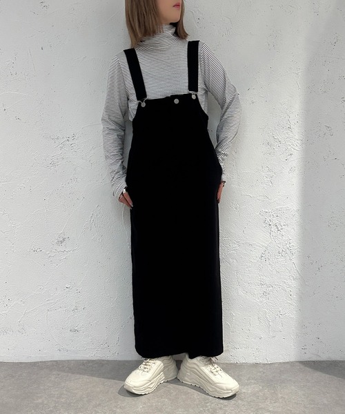 apres jour mignon(アプレジュールミニョン)の「サス付きナロースカート【ZOZOTOWN限定アイテム】(スカート・レディース・カーキ/ブラック・X-LARGE/SMALL/MEDIUM)」の6枚目の写真