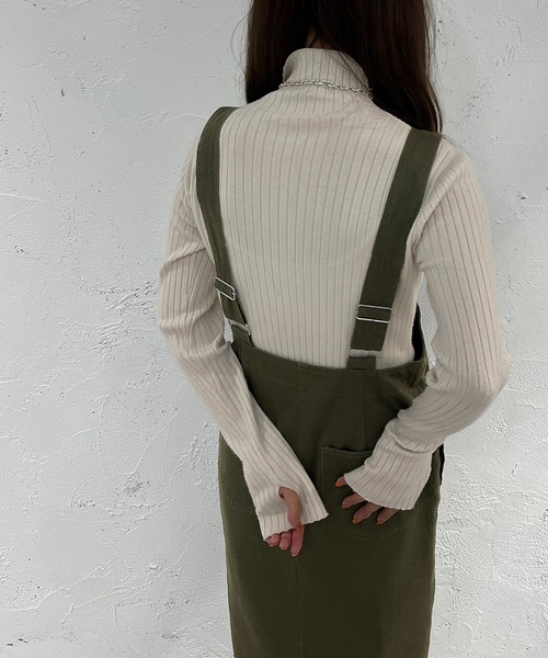 apres jour mignon(アプレジュールミニョン)の「サス付きナロースカート【ZOZOTOWN限定アイテム】(スカート・レディース・カーキ/ブラック・X-LARGE/SMALL/MEDIUM)」の18枚目の写真