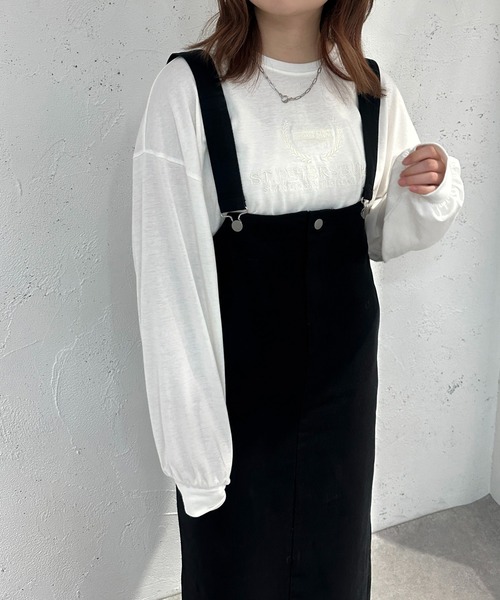 apres jour mignon(アプレジュールミニョン)の「サス付きナロースカート【ZOZOTOWN限定アイテム】(スカート・レディース・カーキ/ブラック・X-LARGE/SMALL/MEDIUM)」の10枚目の写真