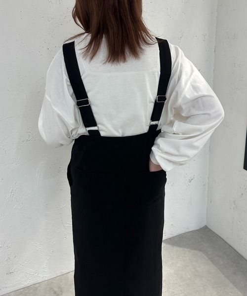 apres jour mignon(アプレジュールミニョン)の「サス付きナロースカート【ZOZOTOWN限定アイテム】(スカート・レディース・カーキ/ブラック・X-LARGE/SMALL/MEDIUM)」の11枚目の写真