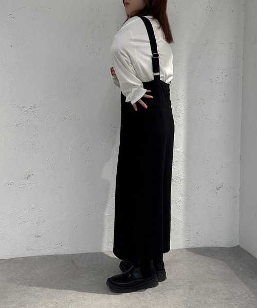 apres jour mignon(アプレジュールミニョン)の「サス付きナロースカート【ZOZOTOWN限定アイテム】(スカート・レディース・カーキ/ブラック・X-LARGE/SMALL/MEDIUM)」の13枚目の写真