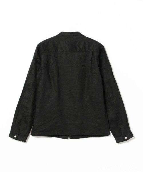 BEAMS（ビームス）の「BEAMS / リネン ライダース ジャケット（ライダースジャケット・メンズ・ブラック/ベージュ・M/XL/S/L）」の5枚目の写真