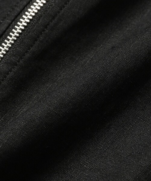 BEAMS（ビームス）の「BEAMS / リネン ライダース ジャケット（ライダースジャケット・メンズ・ブラック/ベージュ・M/XL/S/L）」の6枚目の写真