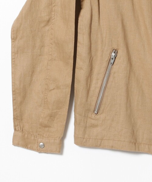 BEAMS（ビームス）の「BEAMS / リネン ライダース ジャケット（ライダースジャケット・メンズ・ブラック/ベージュ・M/XL/S/L）」の17枚目の写真