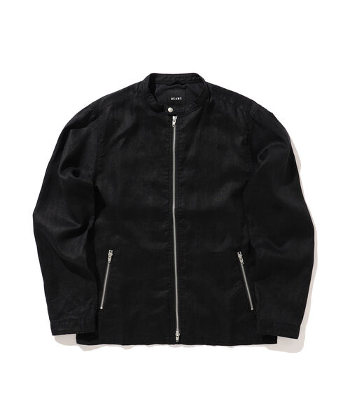 BEAMS（ビームス）の「BEAMS / リネン ライダース ジャケット（ライダースジャケット・メンズ・ブラック/ベージュ・M/XL/S/L）」の15枚目の写真
