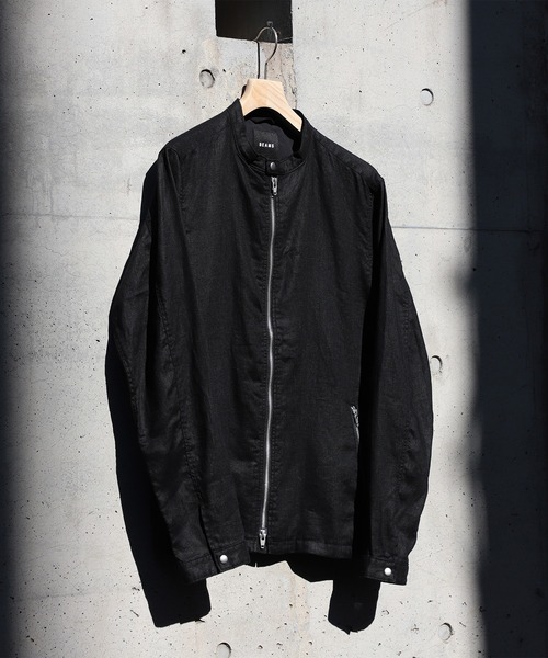 BEAMS（ビームス）の「BEAMS / リネン ライダース ジャケット（ライダースジャケット・メンズ・ブラック/ベージュ・M/XL/S/L）」の13枚目の写真
