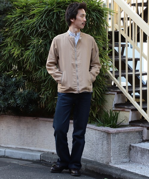 BEAMS（ビームス）の「BEAMS / リネン ライダース ジャケット（ライダースジャケット・メンズ・ブラック/ベージュ・M/XL/S/L）」の14枚目の写真