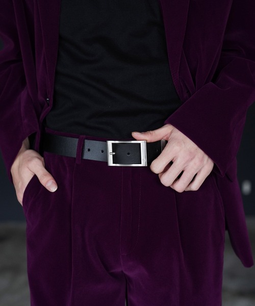 G.O.C(ジーオーシー)の「2WAYバックルレザーベルト(ベルト・メンズ・ブラック・FREE)」の3枚目の写真