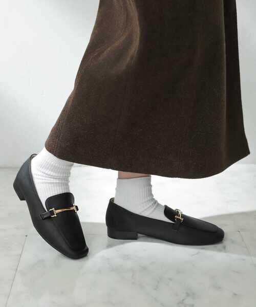 SENSE OF PLACE by URBAN RESEARCH（センスオブプレイスバイアーバンリサーチ）の「フェイクレザービットローファー（ローファー・レディース・ブラウン/アイボリー/ブラック・SMALL/X-LARGE/MEDIUM/LARGE）」の14枚目の写真