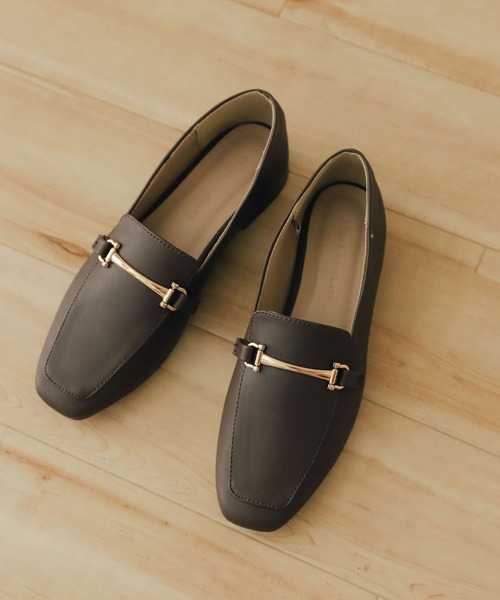 SENSE OF PLACE by URBAN RESEARCH（センスオブプレイスバイアーバンリサーチ）の「フェイクレザービットローファー（ローファー・レディース・ブラウン/アイボリー/ブラック・SMALL/X-LARGE/MEDIUM/LARGE）」の21枚目の写真