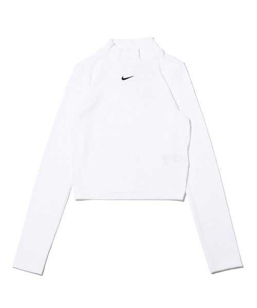 NIKE(ナイキ)の「NIKE AS W NSW ESSNTL RIB MOCK LS TO / ナイキ ウィメンズ NSW エッセンシャル リブ L/S モック トップ 【SP】(その他トップス・レディース・ホワイト/ブラック・S/L/M)」の2枚目の写真